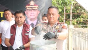Polres Batu Bara Ungkap Kasus Narkoba dan Musnahkan 1.210,07 gram Narkotika