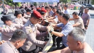 Polres Batu Bara Gelar Simulasi Sispam Mako, Tingkatkan Kesiapsiagaan Personel