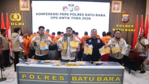 Konferensi Pers Hasil Operasi Antik Toba 2026, Polres Batu Bara Ungkap 29 Kasus Narkotika