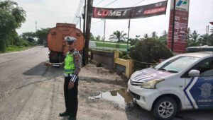 Patroli SPBU Jalinsum Sukaraja – Satlantas Jaga Kelancaran Lalu Lintas dan Keamanan Masyarakat