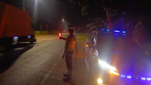 Satlantas Polres Batu Bara lakukan patroli Blue Light – masyarakat merasa nyaman dan aman