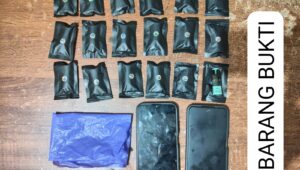‎Reserse Narkoba Polres Batu Bara Amankan Empat Tersangka dan Barang Bukti Sabu