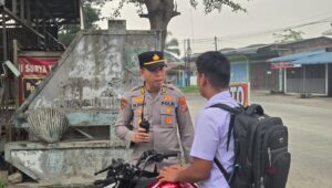 Polres Batu Bara Gelar Strong Point Pagi, Pastikan Arus Lalu Lintas Aman dan Lancar