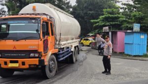 Polres Batu Bara Gelar Strong Point Pagi, Bantu Kelancaran Arus Lalu Lintas