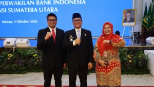 Wakil Wali Kota Tanjungbalai Hadiri Pengukuhan Ameriza Ma’ruf Moesa Sebagai Kepala Perwakilan BI Sumut